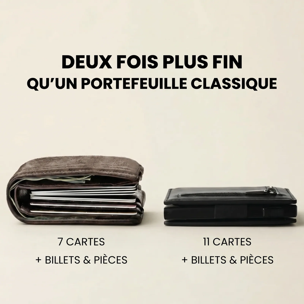 SafeWallet – Porte-cartes à éjection par le haut